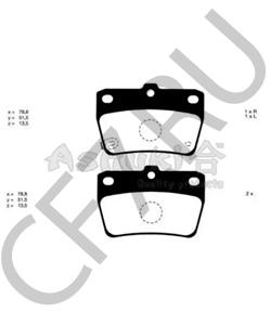 SP 309 PR Комплект тормозных колодок, дисковый тормоз ROVER/TRIUMPH/AUSTIN в городе Екатеринбург