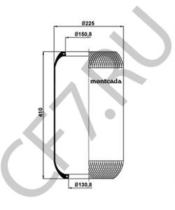 MLF7129 Кожух пневматической рессоры ROCKWELL в городе Екатеринбург