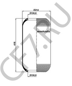 MLF7005 Кожух пневматической рессоры ROCKWELL в городе Екатеринбург