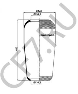 MLF7085 Кожух пневматической рессоры ROCKWELL в городе Екатеринбург