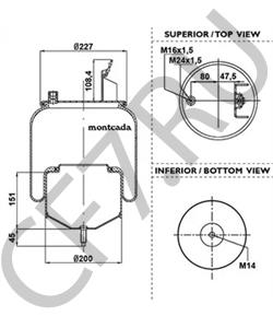 MLF7181 Кожух пневматической рессоры ROCKWELL в городе Екатеринбург