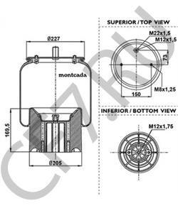 MLF7075 Кожух пневматической рессоры ROCKWELL в городе Екатеринбург