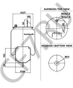 1R10705 Кожух пневматической рессоры ROCKWELL в городе Екатеринбург