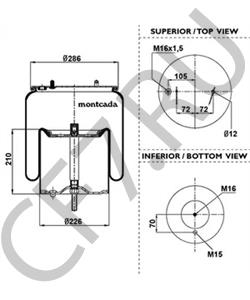 MLF7081 Кожух пневматической рессоры ROCKWELL в городе Екатеринбург