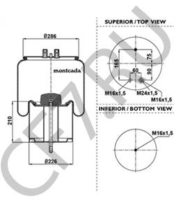 MLF7063 Кожух пневматической рессоры ROCKWELL в городе Екатеринбург