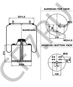 MLF7107 Кожух пневматической рессоры ROCKWELL в городе Екатеринбург