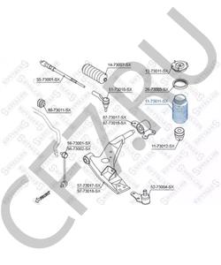 96328566 Защитный колпак / пыльник, амортизатор CHEVROLET в городе Екатеринбург