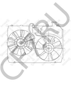 1671120160 Вентилятор, охлаждение двигателя LEXUS в городе Екатеринбург