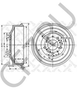 ZF04449694 Тормозной барабан CITROËN/PEUGEOT в городе Екатеринбург