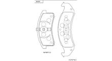 OLDSMOBILE Комплект тормозных колодок, дисковый тормоз