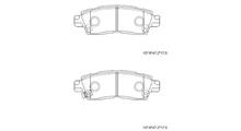 OLDSMOBILE Комплект тормозных колодок, дисковый тормоз