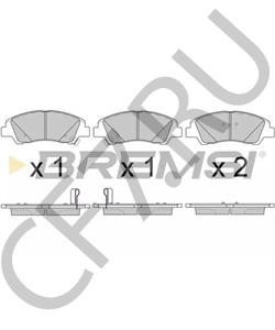 58101-B9A30 Комплект тормозных колодок, дисковый тормоз MAXION в городе Екатеринбург