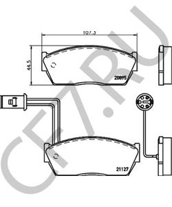 GBP90293 Комплект тормозных колодок, дисковый тормоз ROVER в городе Екатеринбург