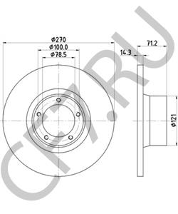 86VX1125B1A Тормозной диск Ford в городе Екатеринбург