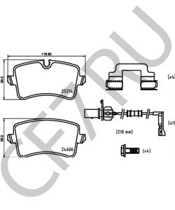 4GD698451A Комплект тормозных колодок, дисковый тормоз AUDI (FAW) в городе Екатеринбург