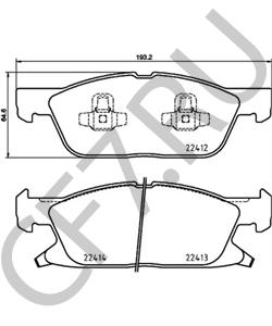 F2GZ2001C Комплект тормозных колодок, дисковый тормоз FORD USA в городе Екатеринбург