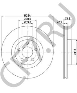 569086 Тормозной диск OPEL в городе Екатеринбург