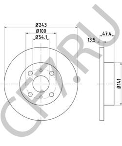 4351216160 Тормозной диск TOYOTA в городе Екатеринбург