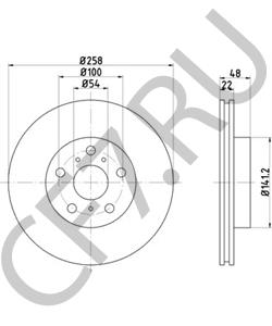 4351220270 Тормозной диск TOYOTA в городе Екатеринбург