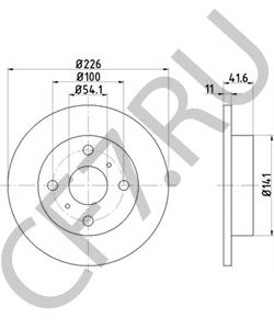 4351210060 Тормозной диск TOYOTA в городе Екатеринбург