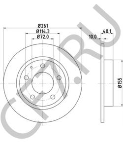 GA5Y26251B Тормозной диск MAZDA в городе Екатеринбург