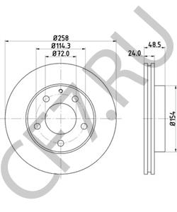 GA5Y3325XE Тормозной диск MAZDA в городе Екатеринбург