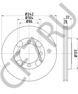 5171228000 Тормозной диск HYUNDAI в городе Екатеринбург