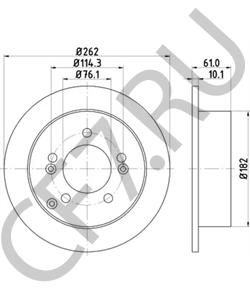 5841139600 Тормозной диск HYUNDAI в городе Екатеринбург