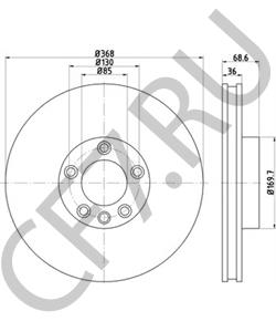 95535140300 Тормозной диск PORSCHE в городе Екатеринбург