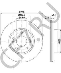 517122V000 Тормозной диск HYUNDAI в городе Екатеринбург