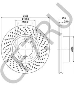 98135140201 Тормозной диск PORSCHE в городе Екатеринбург