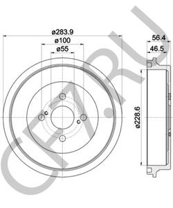 4243152090 Тормозной барабан TOYOTA в городе Екатеринбург