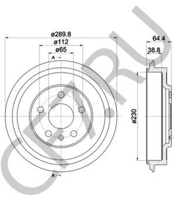 5C0609617A Тормозной барабан SKODA в городе Екатеринбург