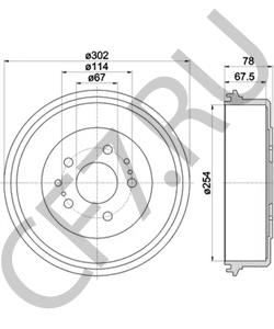 4243139025 Тормозной барабан TOYOTA в городе Екатеринбург