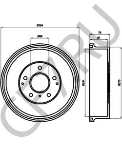 432069C000 Тормозной барабан NISSAN в городе Екатеринбург