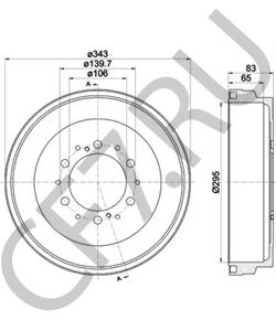 4243134021 Тормозной барабан TOYOTA в городе Екатеринбург