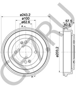 584111G000 Тормозной барабан HYUNDAI в городе Екатеринбург