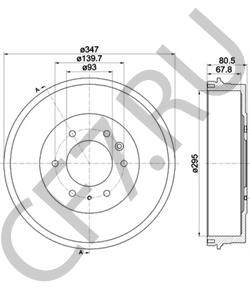 XM341126BA Тормозной барабан Ford в городе Екатеринбург