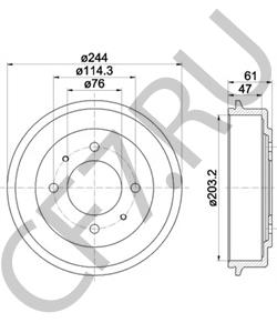 5841129000 Тормозной барабан HYUNDAI в городе Екатеринбург