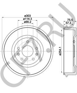 SDC000010 Тормозной барабан Land Rover в городе Екатеринбург