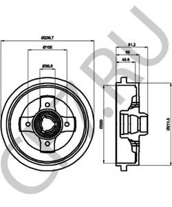 841501615A Тормозной барабан AUDI в городе Екатеринбург