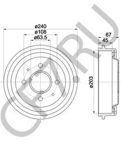 6192490 Тормозной барабан Ford в городе Екатеринбург