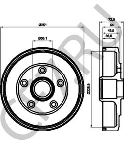 E92Z1126A Тормозной барабан Ford в городе Екатеринбург