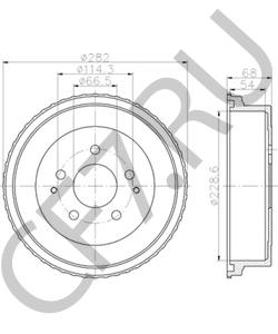 4243187402 Тормозной барабан TOYOTA в городе Екатеринбург