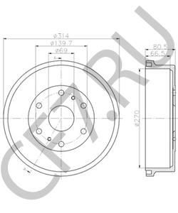 4243126181 Тормозной барабан TOYOTA в городе Екатеринбург