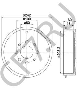 55704050 Тормозной барабан FIAT в городе Екатеринбург