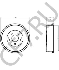 432069C502 Тормозной барабан NISSAN в городе Екатеринбург