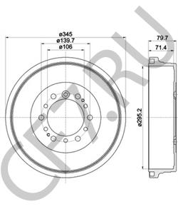 4243160150 Тормозной барабан TOYOTA в городе Екатеринбург