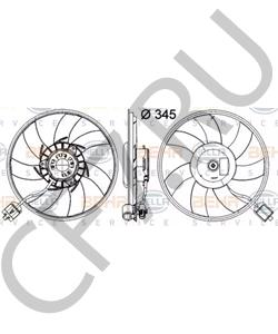 13 30 0195 Вентилятор, охлаждение двигателя OPEL в городе Екатеринбург