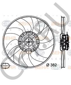 8K0959455C Вентилятор, охлаждение двигателя AUDI (FAW) в городе Екатеринбург